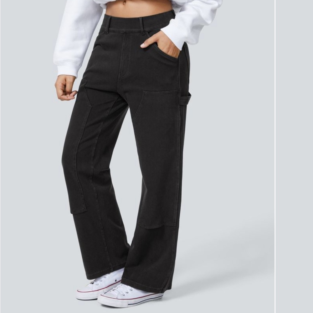 Halara Flex™ Mid Rise Utility Pockets Straight Leg